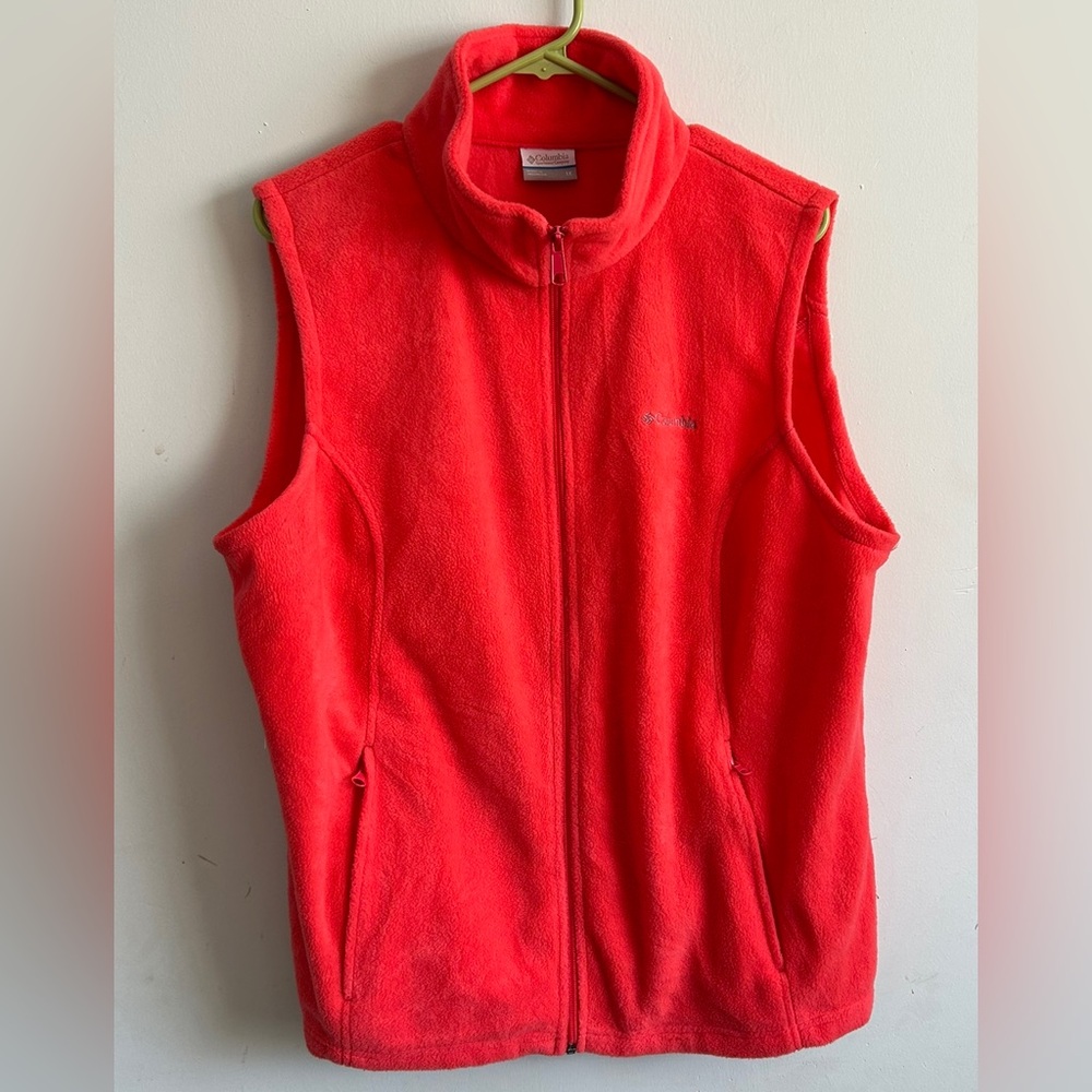 Columbia Women’s Fleece Vest  Pink Size 1X